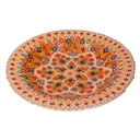 Centrotavola ceramica arancione tondo cmø40h8