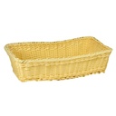 Rectangular natural polyrattan display basket cm40x20h10