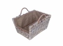 Firewood basket cloe flared 2m with jute lining cm52x38h26-36