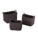 Cesta in tessuto 1-3 crema e blu