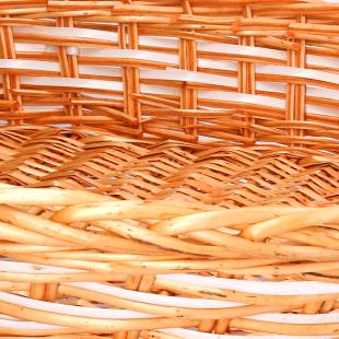 Cesta vimini marrone ovale cm72x48h13