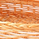 Cesta vimini marrone ovale cm72x48h13