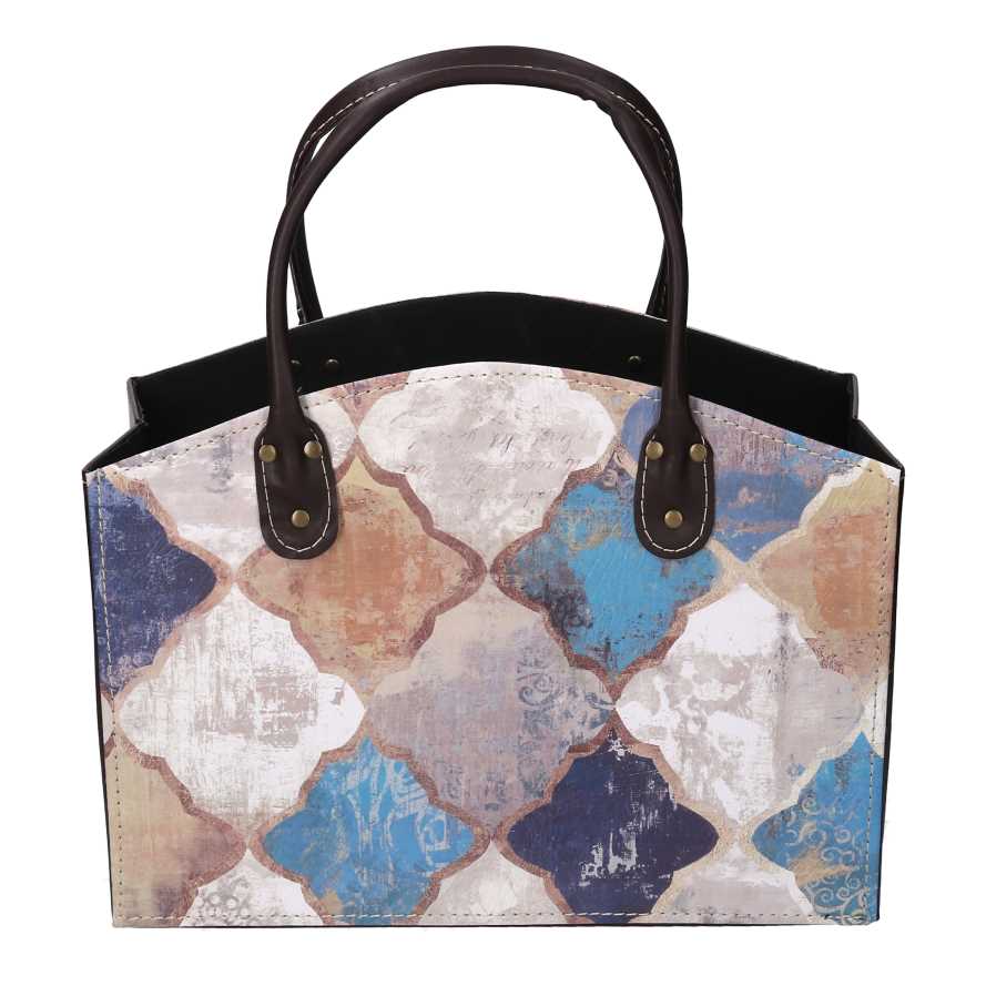 Cesta vimini rosso miele ovale cm50/55x40h14