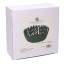 Cestina metallo foglia alloro verde scuro tondo cm ø20h7