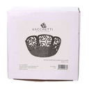 Cestina metallo frecce grigio tondo cm ø20h7