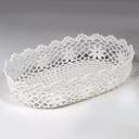 Cestina pizzo ovale cm31,5x20h7