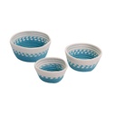 Round turquoise fabric basket 1-3 cmø20h9