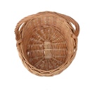 Cestino vimini 1-2 naturale ovale 17x20h8/21