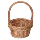 Cestino vimini 1-2 naturale ovale 17x20h8/21