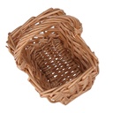 Cestino vimini 1-2 naturale rettangolare mini cm 16x12h8/18