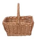 Cestino vimini 1-2 naturale rettangolare mini cm 16x12h8/18