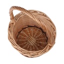 Cestino vimini 1-2 naturale riga tondo cm 14h9/20