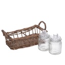 Cesto con due barattoli ev-1010 cm. 25 x 15 h 11 - 16