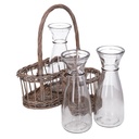Cesto con tre bottiglie ev-1014 cm. 23 x 12 h 10 - 28