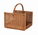 Cesto portalegna 1-2 vimini europeo rettangolare cm 50xh32/52x38