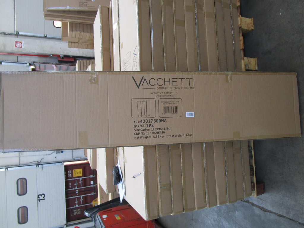 Cesto vimini intreccio rosso naturale rettangolare cm53x38h13