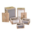 Brenda wooden basket 1-2 w-drawers 1-3 rectangular button cm40x31h55