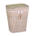 Rectangular natural Emanuele rattan basket cm41x31h54