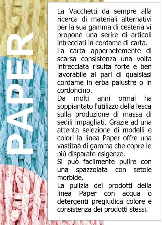 Cestone paper bianco 1-2 angol c/foderacm 40x40h53