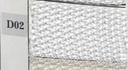 Rectangular lined white polyester 1-3 basket cm40x30h55