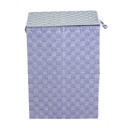 Rectangular gray lined polyester basket 1-3 cm40x30h55
