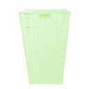 Cestone poliestere verde chiaro foderato quadro cm33x33h53