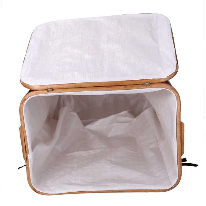 Arturo rectangular rattan basket cm45x31h54