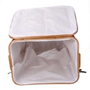 Arturo rectangular rattan basket cm45x31h54