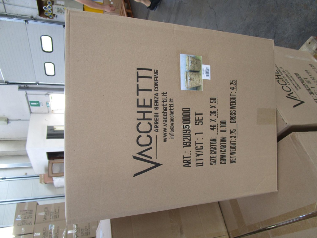 Rectangular natural rattan basket emanuele 1-2 cm46x36h59