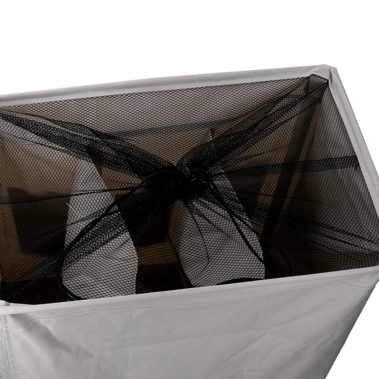 Cestone tessuto beige triplo pieghevolecm 55x36h58