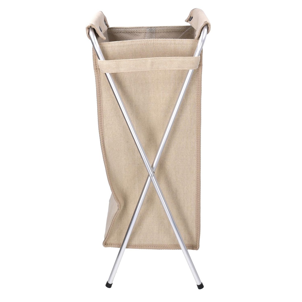 Cestone tessuto sacco beige pieghevole cm 29x33.5h66