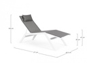Chaise Longue C-P Krion Bianco Jx11
