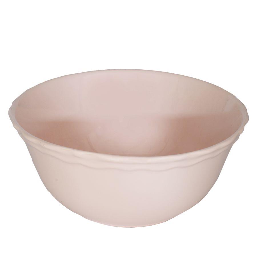 Pastel pink juliet salad bowl cmø12,5-25h10,5