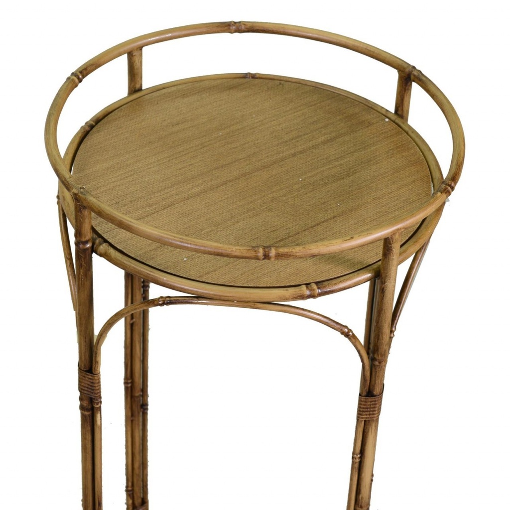 Colonnina da ingresso 1-2 marrone tondo