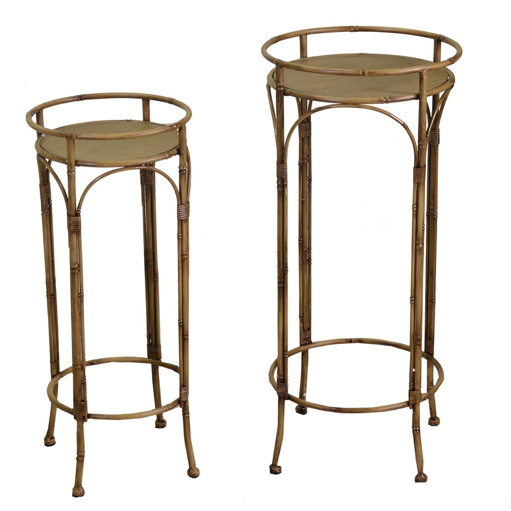 Colonnina da ingresso 1-2 marrone tondo