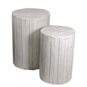 White wooden post 1-2 cylinder cmø49h70