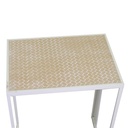 Colonnina in metallo Lucilla 2 pz bianco