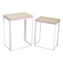 Colonnina in metallo Lucilla 2 pz bianco