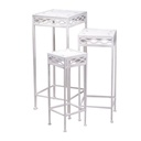 Aprilia white brush 1-3 square metal post cm29x29h70