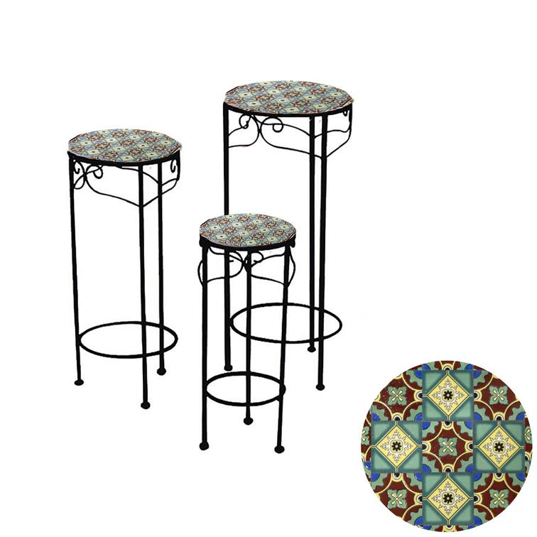 Colonnina mosaico in metallo Messina