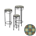 Colonnina mosaico in metallo Messina