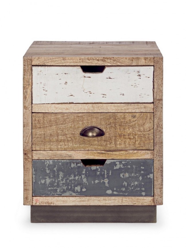 Comodino da camera vintage 3 cassetti