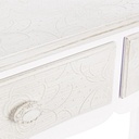 Consolle in MDF due cassetti Bianca CLORINNE 90x40x h78 cm
