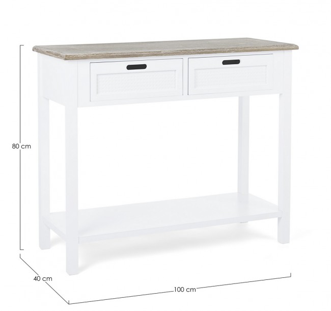 Consolle rustica Dorotea 2 cassetti