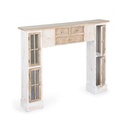 Cornice per camino Decor Omar 4 ante 120x23x100h cm