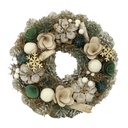 Crown with pine cones and white-green flowers cm ø30h7,5