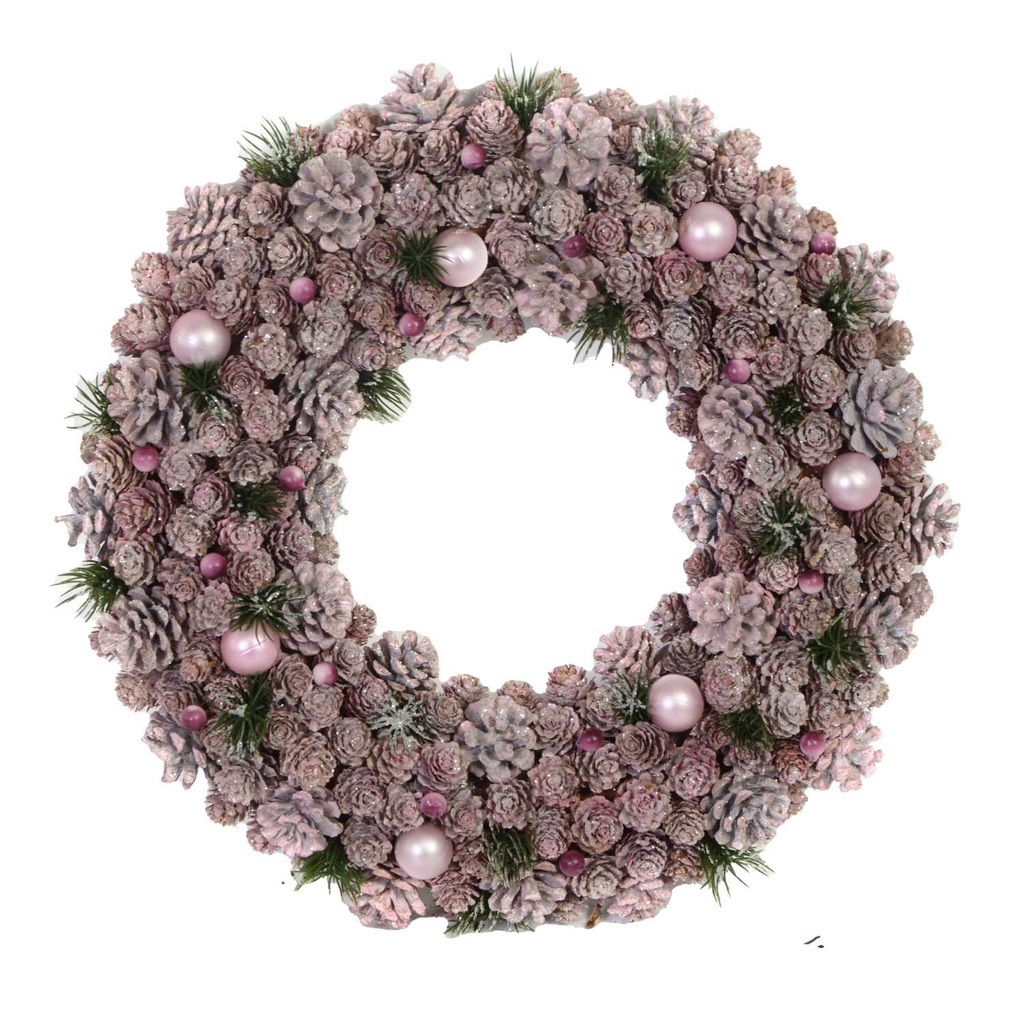 Crown with pink pine cones cmø30