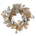 Crown with silver and gold leaves cm ø45