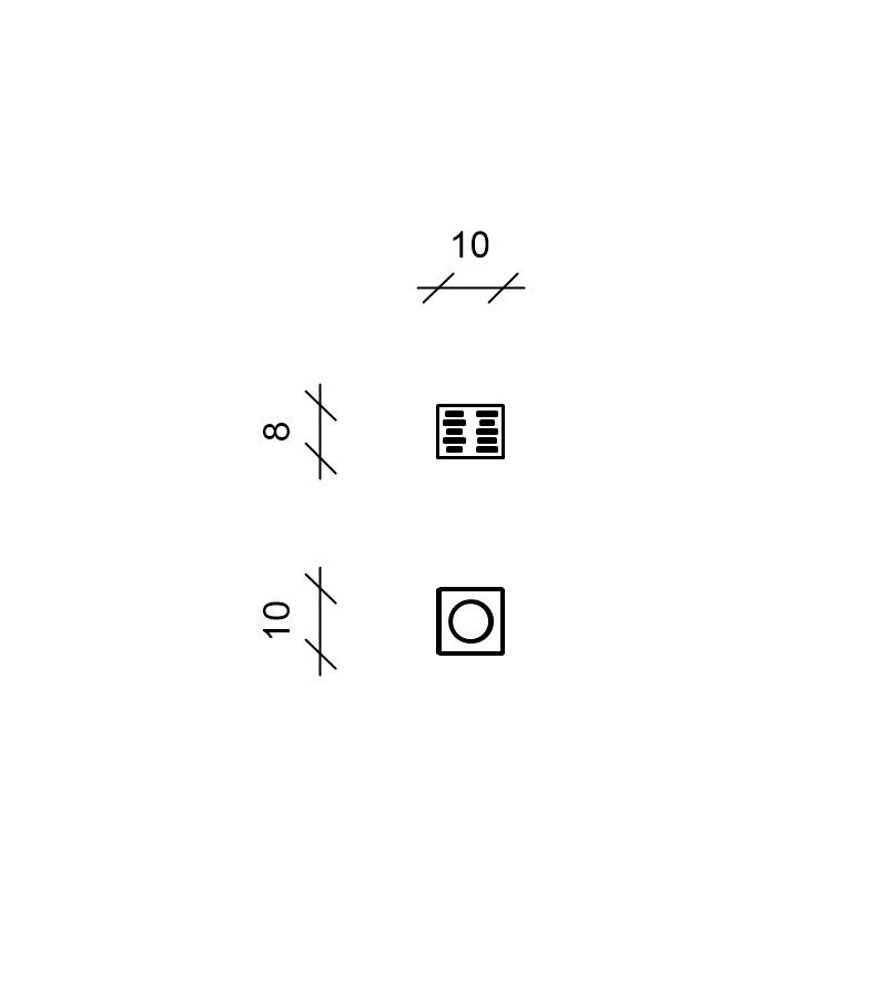 3x Set di 3 biocamini in acciaio grigio chiaro 10x10x8h cm