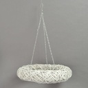 Coroncina pensile bianca cmø50h12